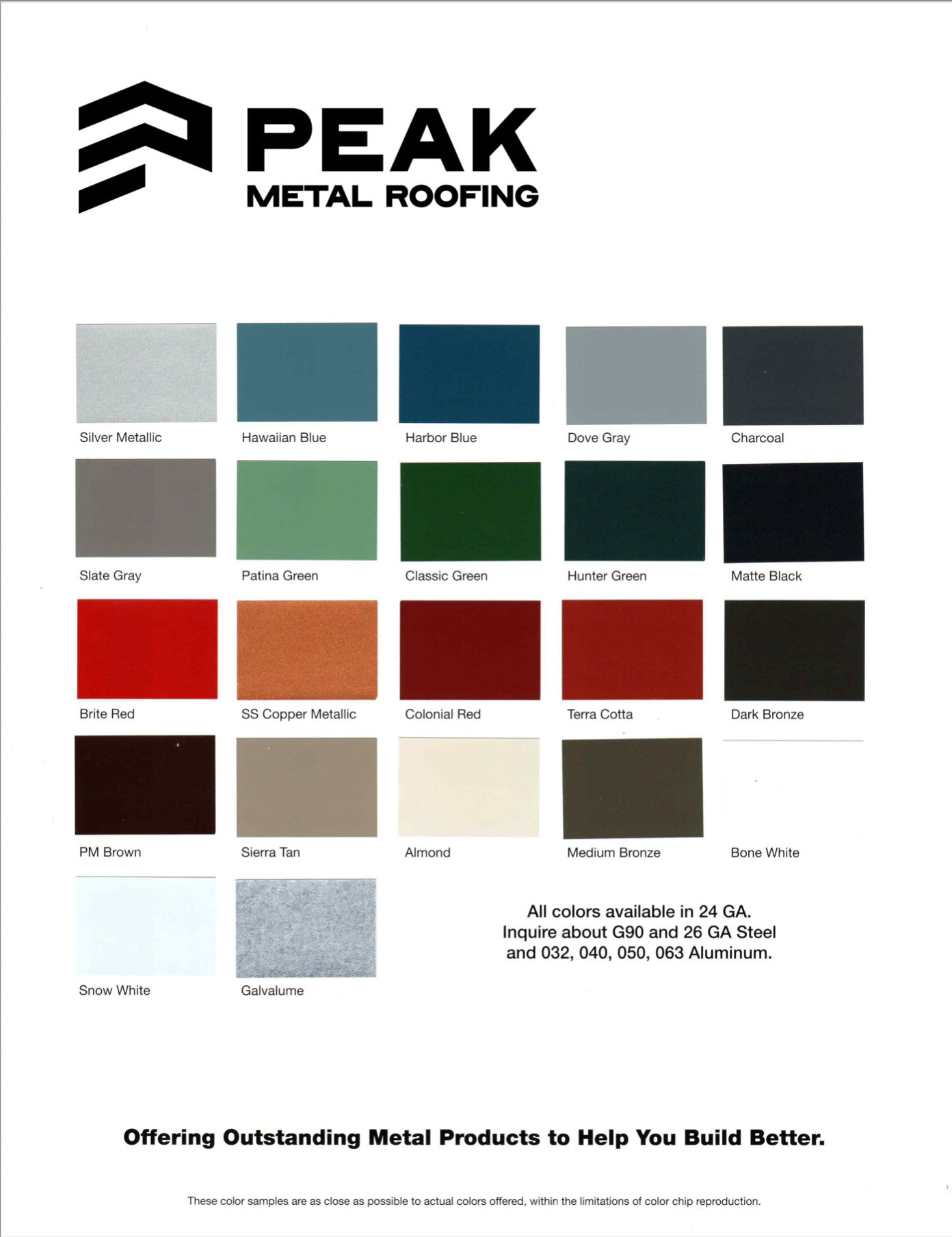 Metal Roofing And Siding Peak Metal Roofing Styles And Colors